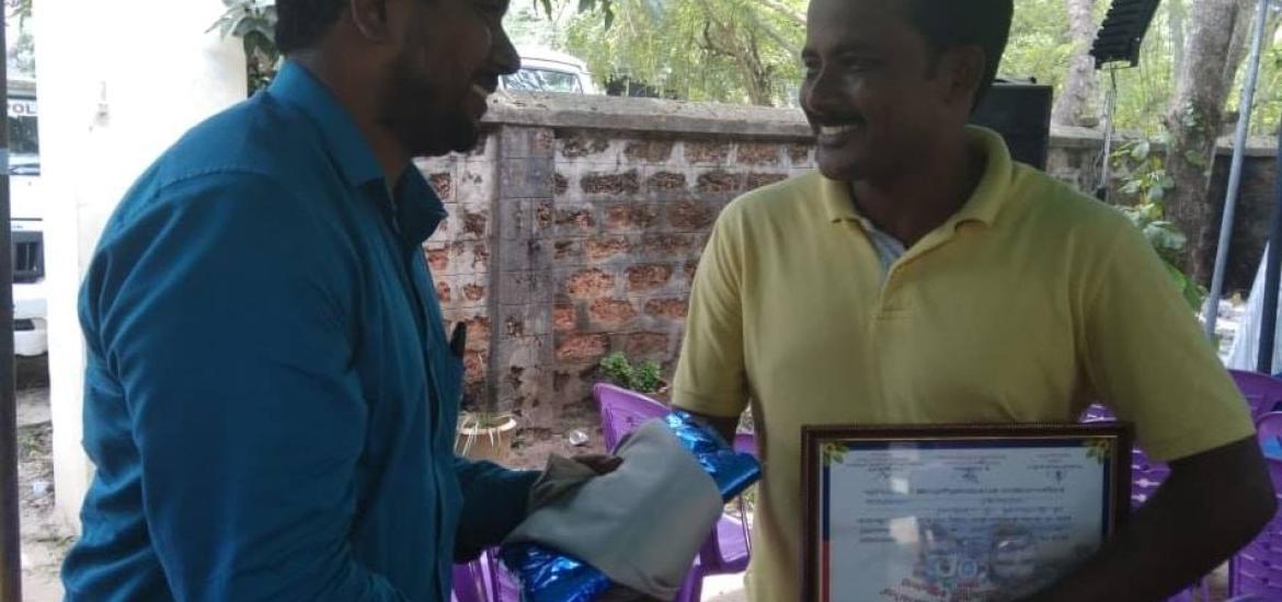 Fishermen gave Onakkodi